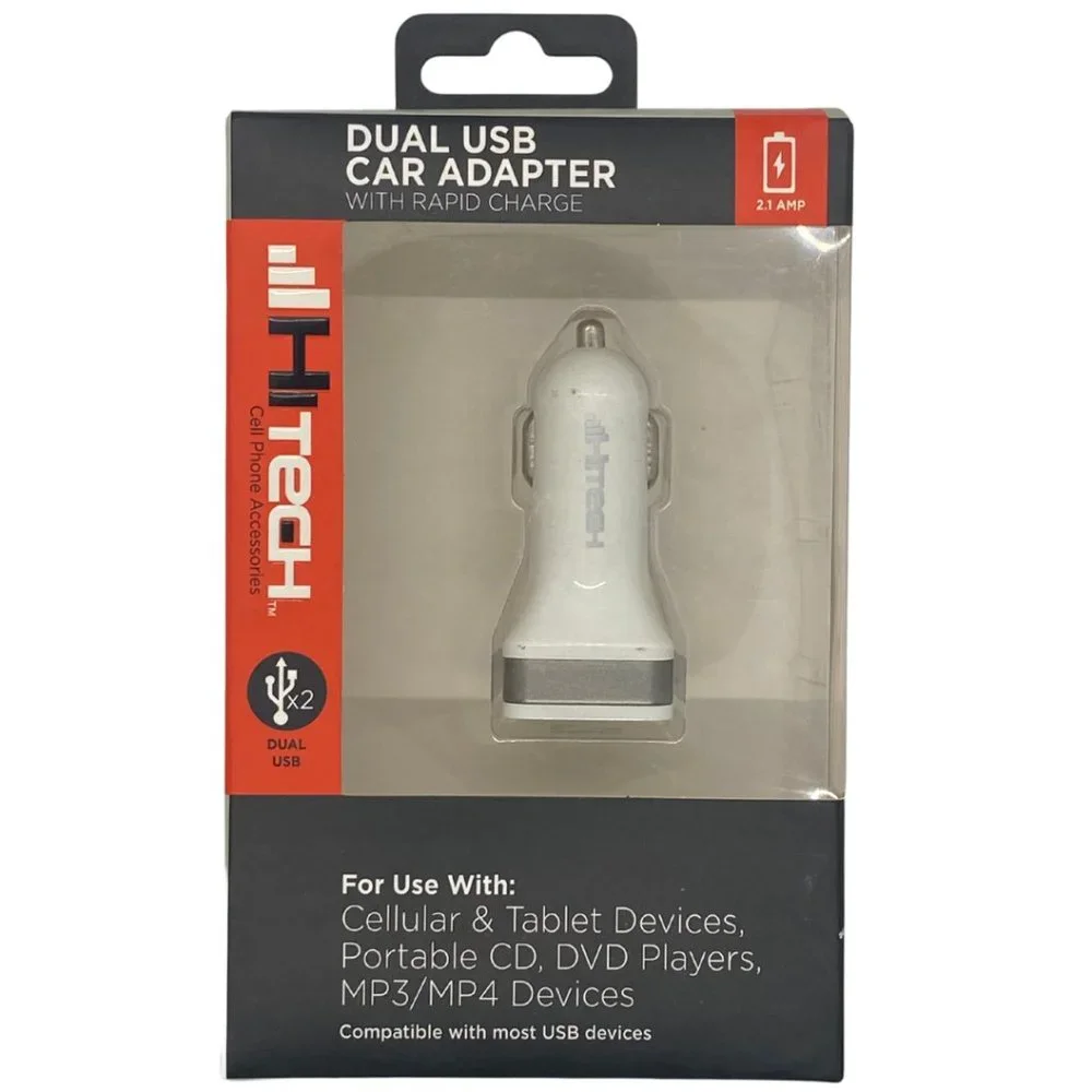 Dual USB Car Adapter with Rapid Charge